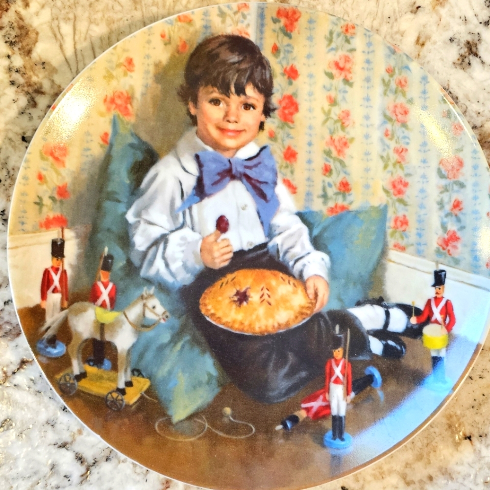 Reco John McClelland - Mother Goose Series Plate - "Little Jack Horner" Numbered